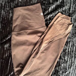 lululemon athletica wunder Chocolate Brown Leggings